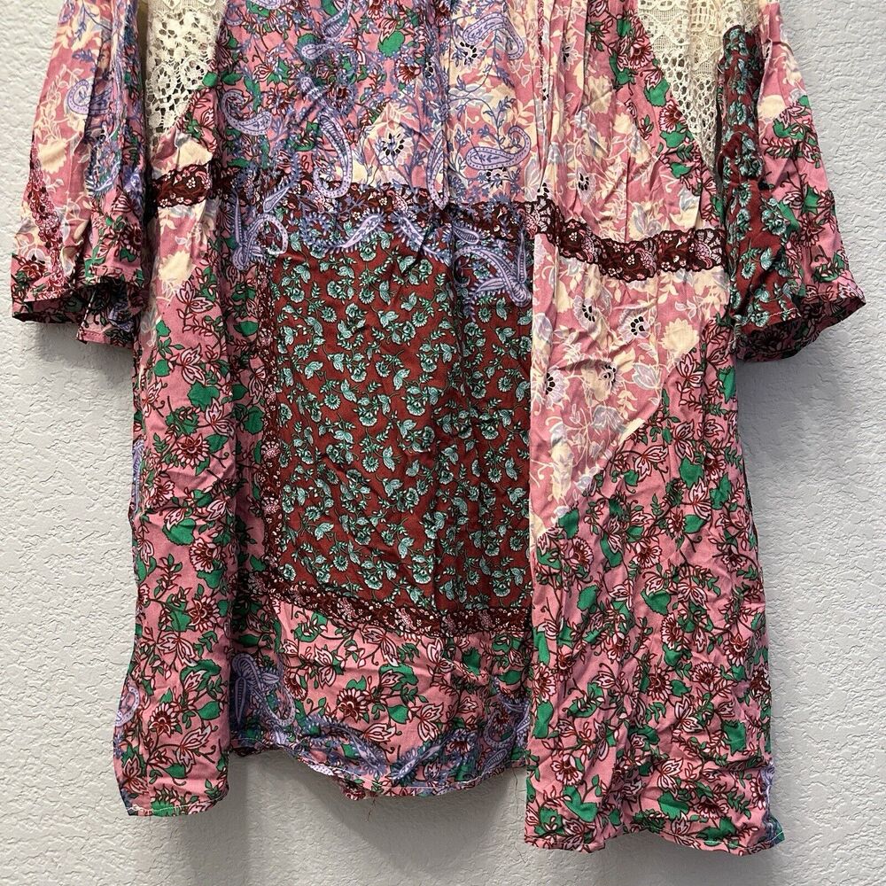 Floral Patchwork Boho Top - Picture 8 of 14